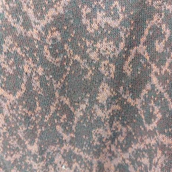 Peruvian Connection Pima Cotton 1/4 Button Patterned Sweater Size Large - Picture 4 of 5